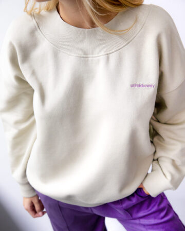 Sweatshirt gris clair