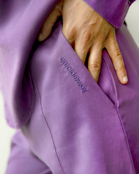 Mauve lyocellbroek